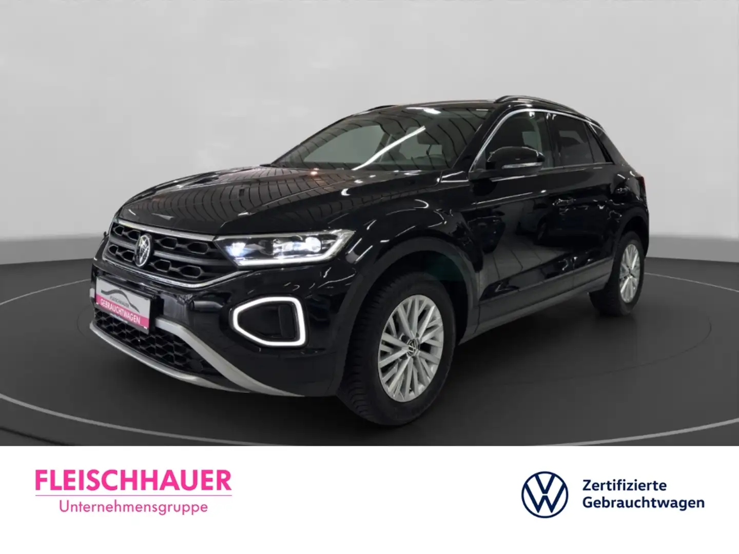 Volkswagen T-Roc Life 1.0 TSI LED+NAVI+SHZ+PDC V&H+DC+DAB Schwarz - 1