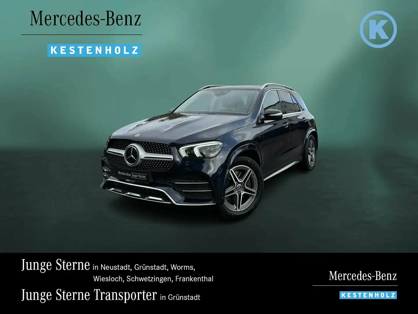 Mercedes-Benz GLE 350 GLE 350 de 4M AMG+AIRM+AHK+DISTRO+PANO+BURME+HUD Blau - 1