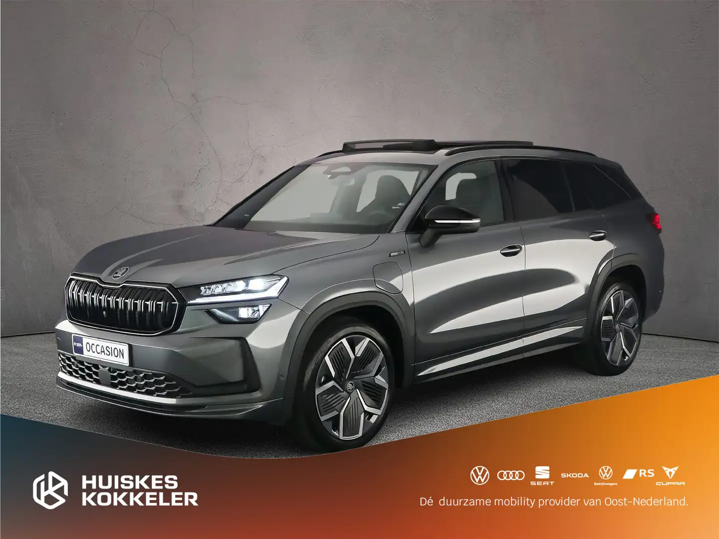 Skoda Kodiaq Sportline Business 1.5 TSI PHEV 204pk DSG Automaat Grijs - 1