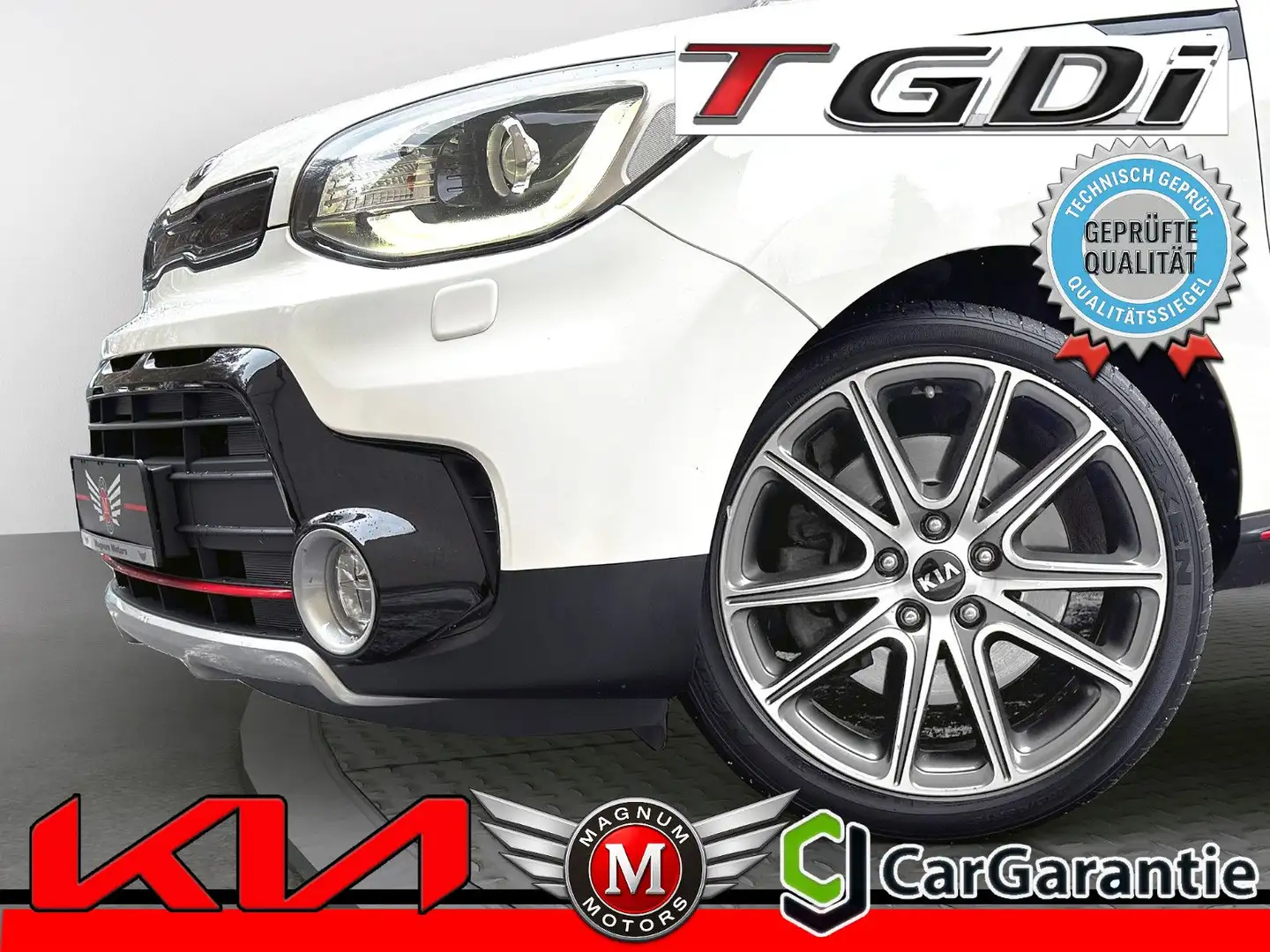 Kia Soul SOUL 1.6 TGDi TURBO *Aut.*Navi*Bi-Xenon*Temp.* Weiß - 1