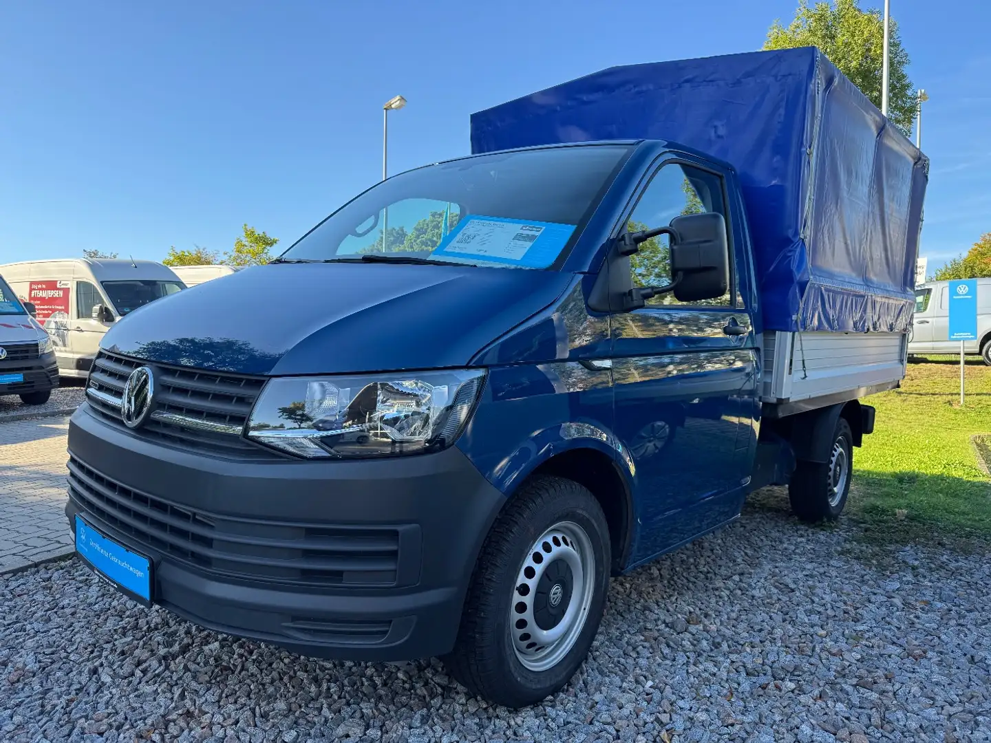 Volkswagen T6 Transporter Pritsche Plane 4MOTION TDI DSG KR Blau - 2