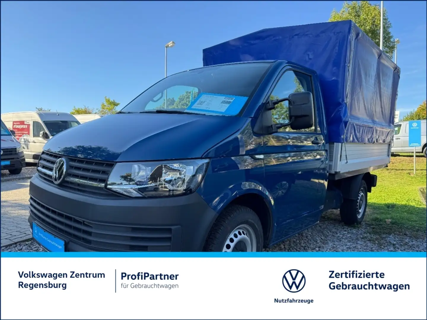 Volkswagen T6 Transporter Pritsche Plane 4MOTION TDI DSG KR Blau - 1
