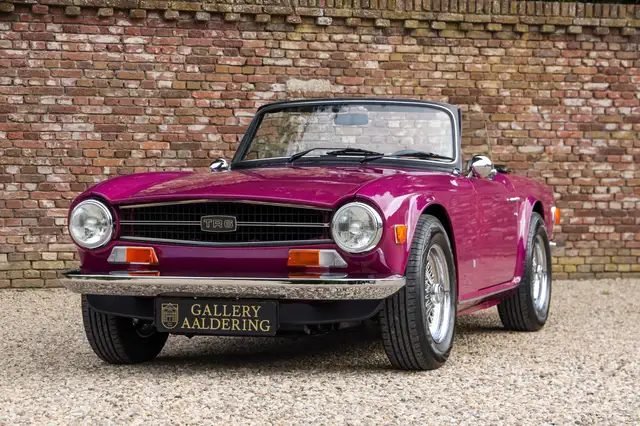 Triumph TR6 Overdrive "In Magenta" "In Magenta" - AI says": ps