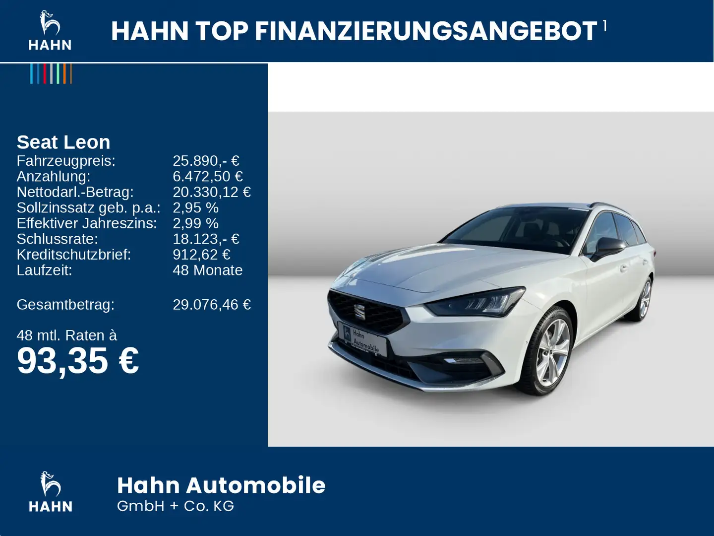 SEAT Leon Sportstourer 1.5TSI FR LED Nav CAM ACC APP Wit - 2