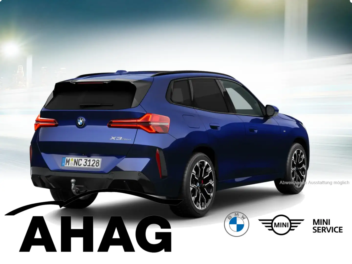 BMW X3 xDrive20d AT M Sportpaket Panorama Standhzg. Blau - 2