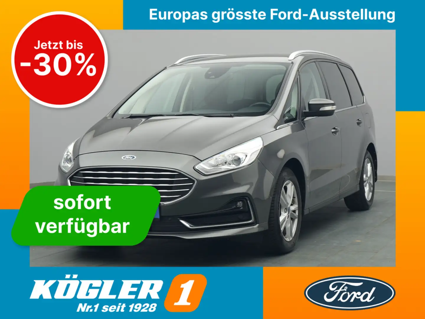 Ford Galaxy Titanium 150PS/Business-P./Klimaautomatik Grau - 1