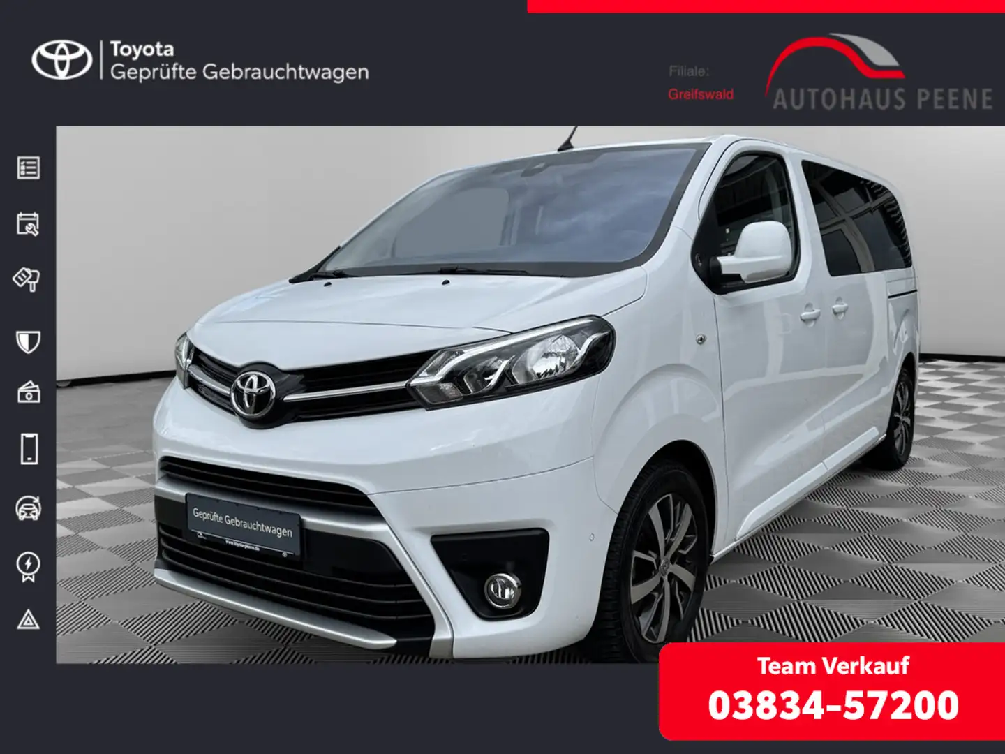 Toyota Proace Verso 2.0 L1 Team Deutschland NAVI ACC Weiß - 1