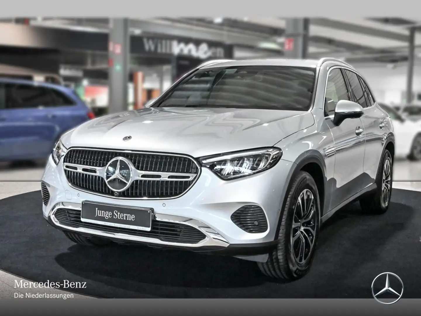 Mercedes-Benz GLC 220 d 4M AVANTG+360+AHK+LED+TOTW+KEYLESS+9G Silber - 2