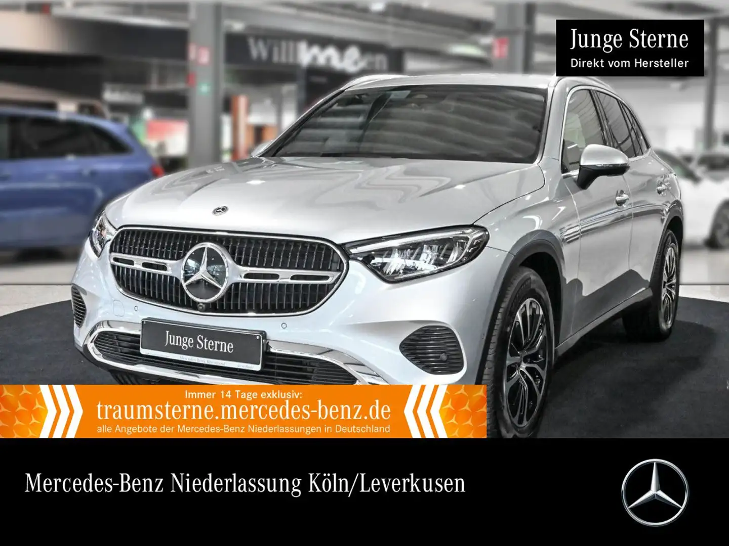 Mercedes-Benz GLC 220 d 4M AVANTG+360+AHK+LED+TOTW+KEYLESS+9G Silber - 1