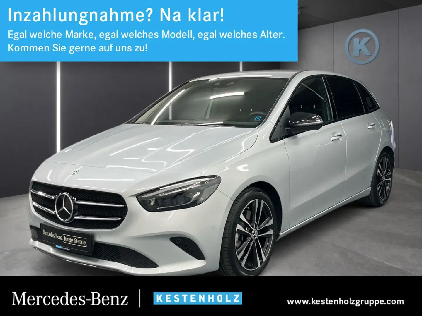 Mercedes-Benz B 220 4Matic Progressive NIGHT+AHK+DISTRO+360° Silber - 1