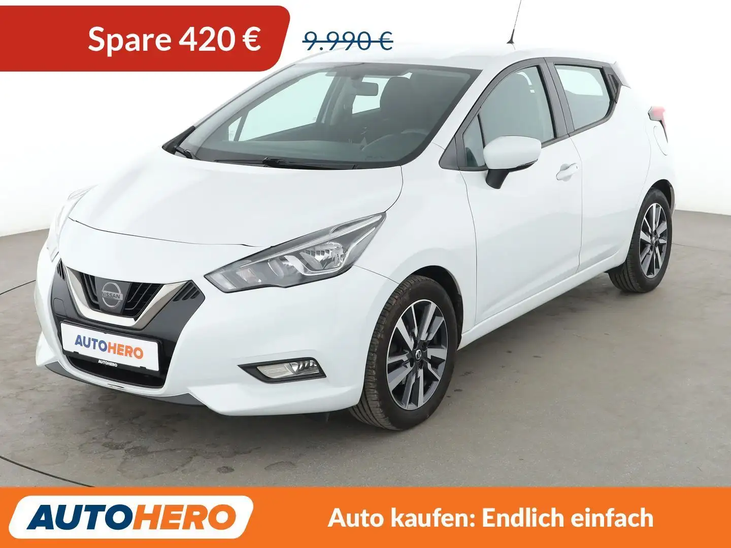 Nissan Micra 1.0 IG N-WAY*NAVI*TEMPO*CAM*PDC*SHZ* Weiß - 1
