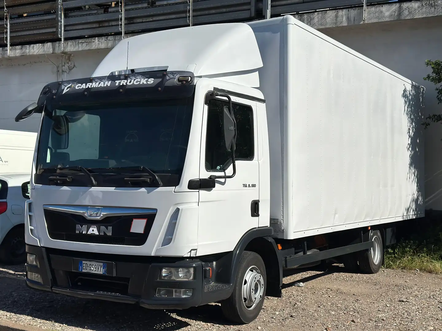 MAN MAN TGL 8.180( Euro 6 )SPONDA IDRAULICA Blanc - 1