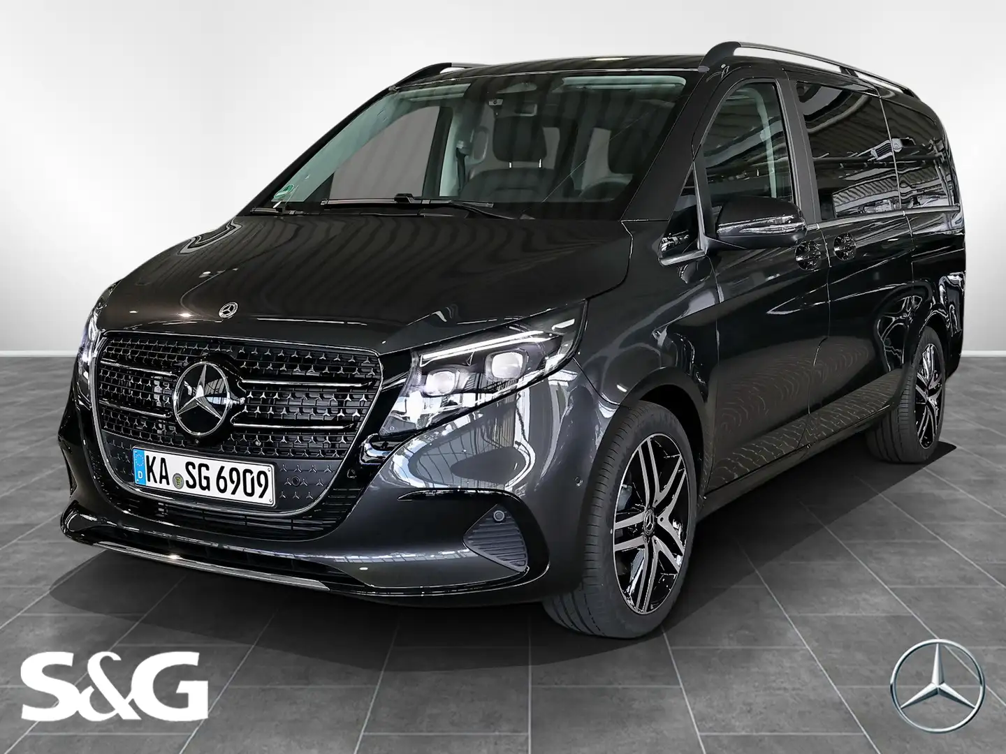Mercedes-Benz V 300 d AVANTGARDE lang EasyPack+Pano+AHK+MBUX Gris - 1
