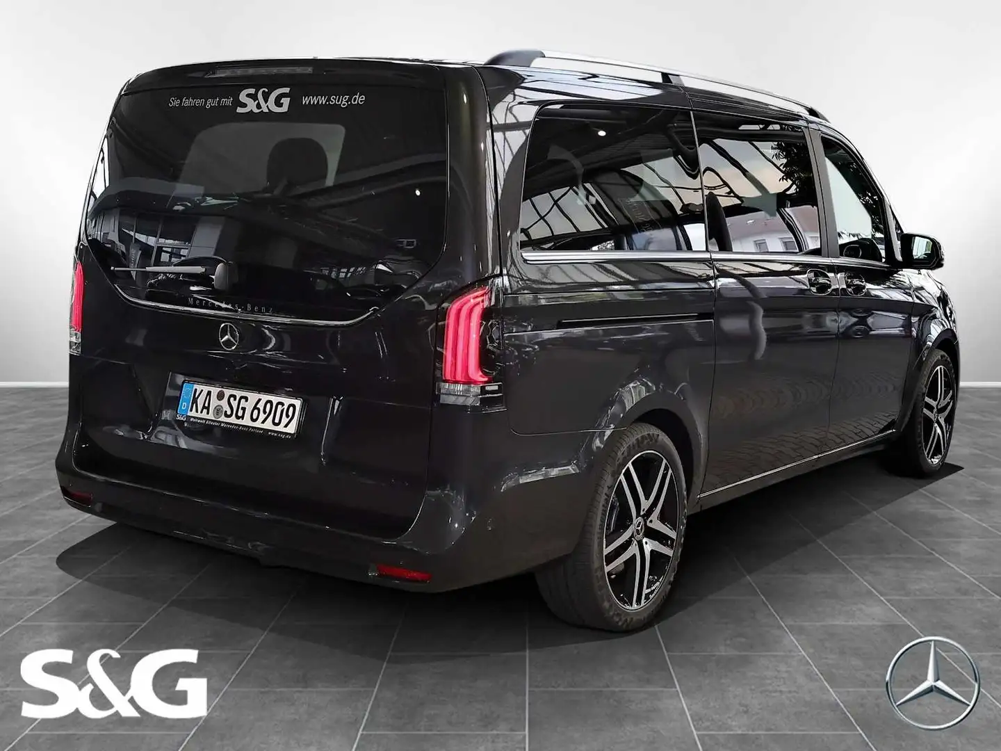 Mercedes-Benz V 300 d AVANTGARDE lang Distro+Pano+AHK+Airmatic Grijs - 2