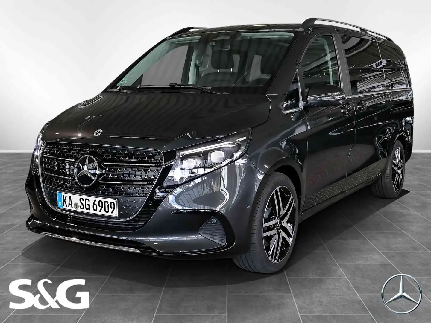 Mercedes-Benz V 300 d AVANTGARDE lang Distro+Pano+AHK+Airmatic Grijs - 1