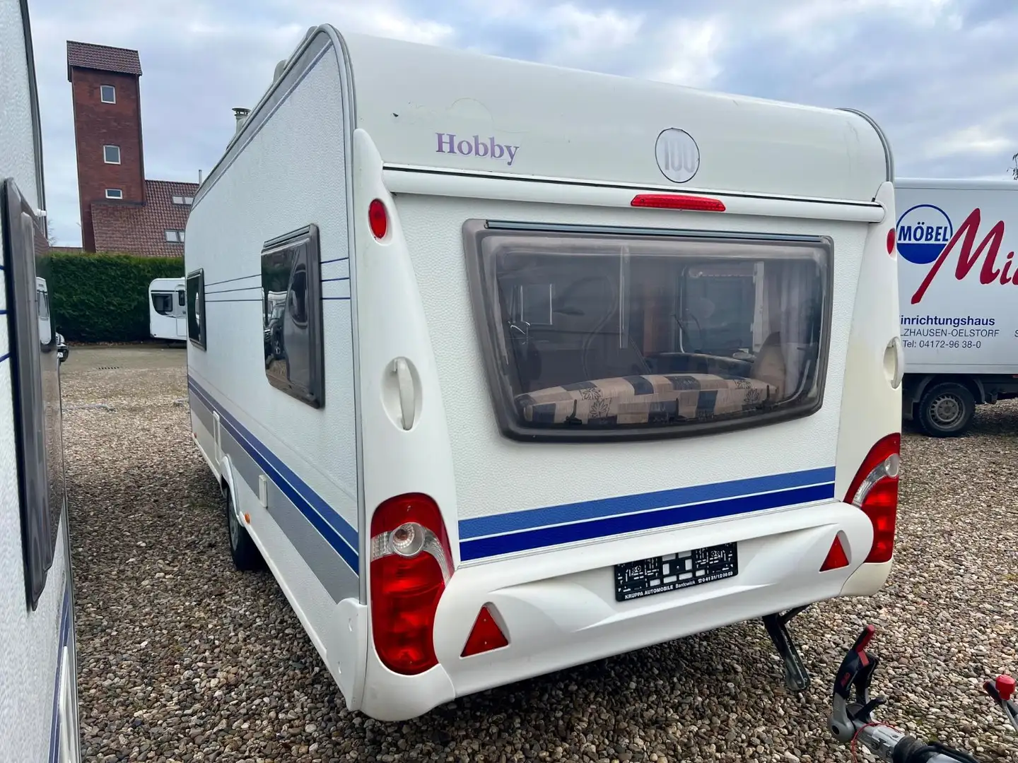 Hobby 540 UL Einzelbetten Mover Vorzelt Klima Weiß - 2