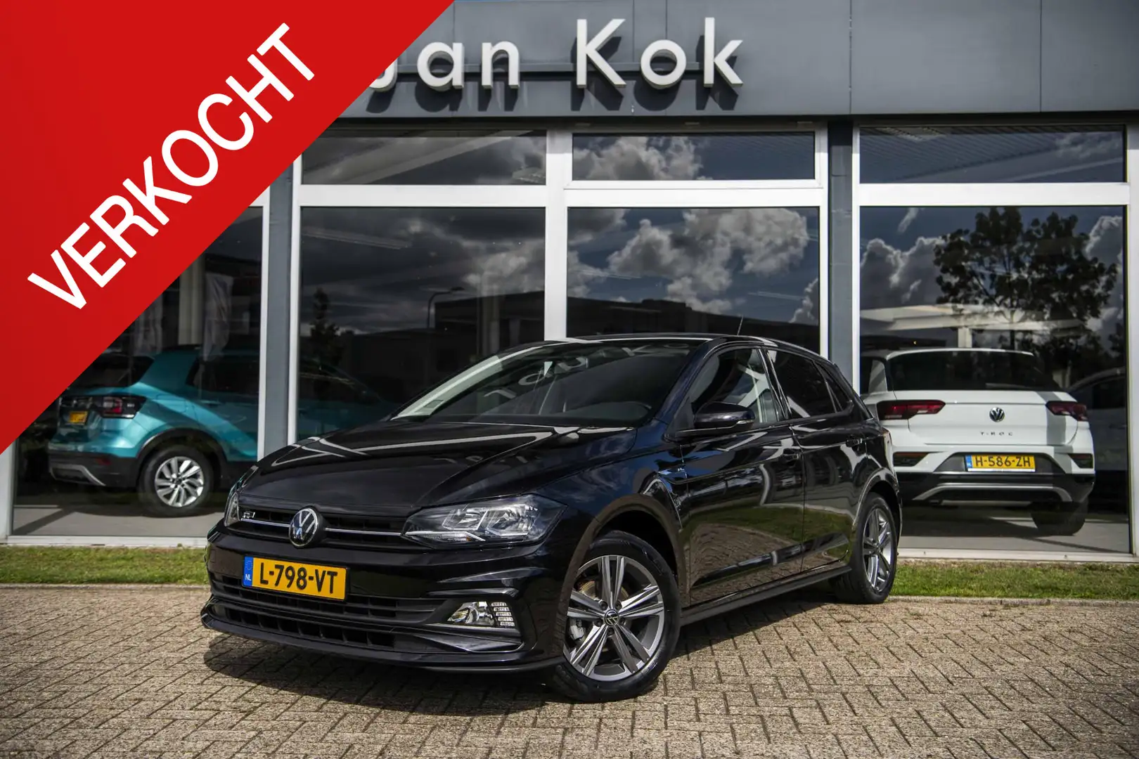 Volkswagen Polo 1.0 TSi 95 pk R-Line Edition | App-Connect | Adapt Zwart - 1