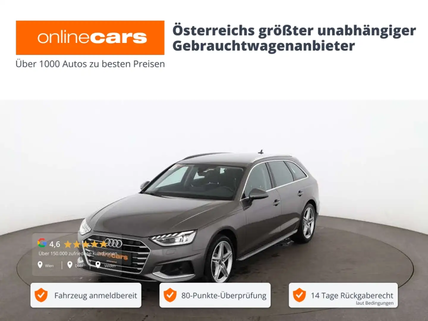 Audi A4 Avant 35 TDI advanced Aut MATRIX NAVI SITZHZG Grau - 1