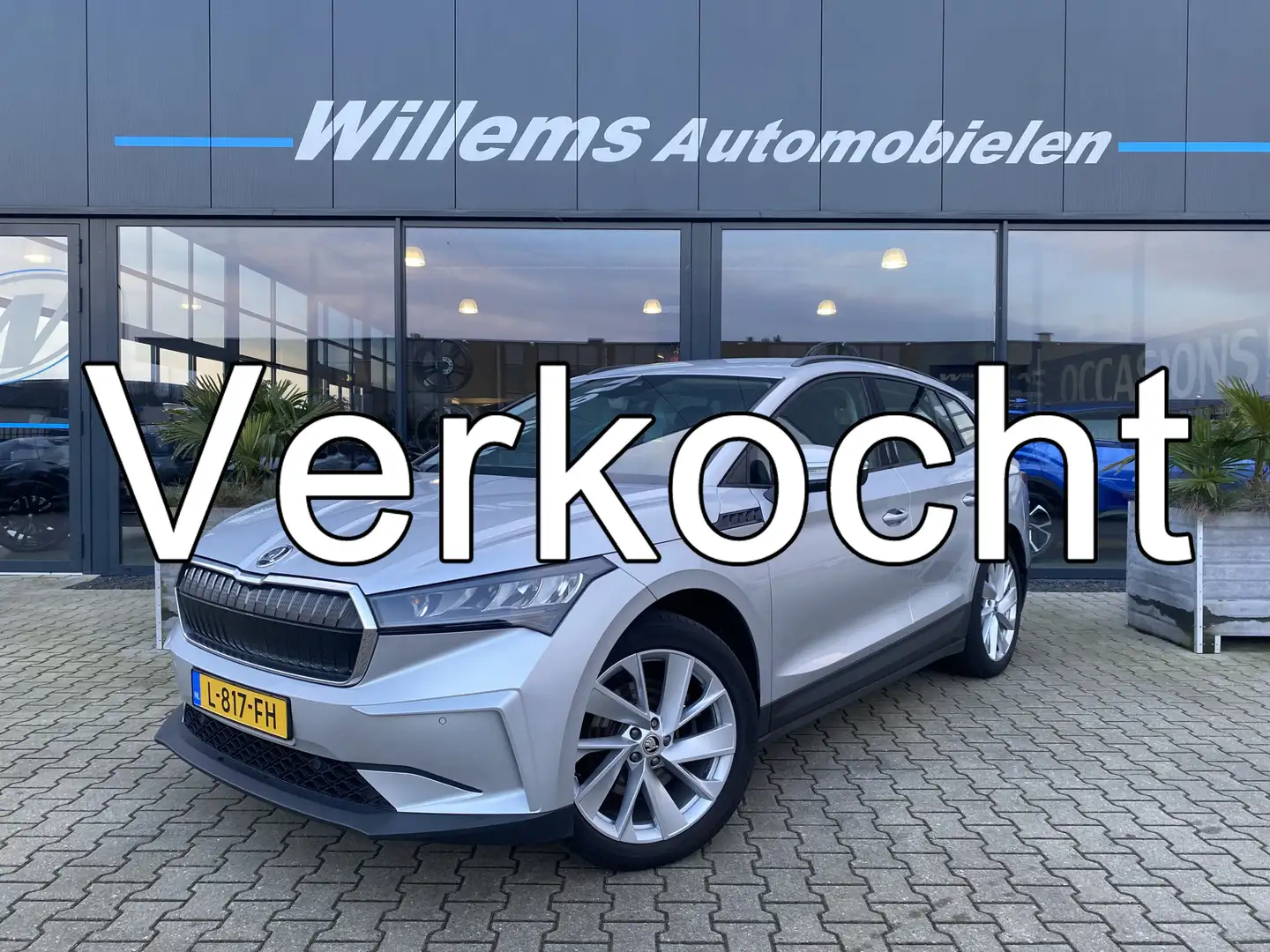 Skoda Enyaq iV 60 91% SOH Wegklapbare trekhaak, Camera & Stuur Gris - 1