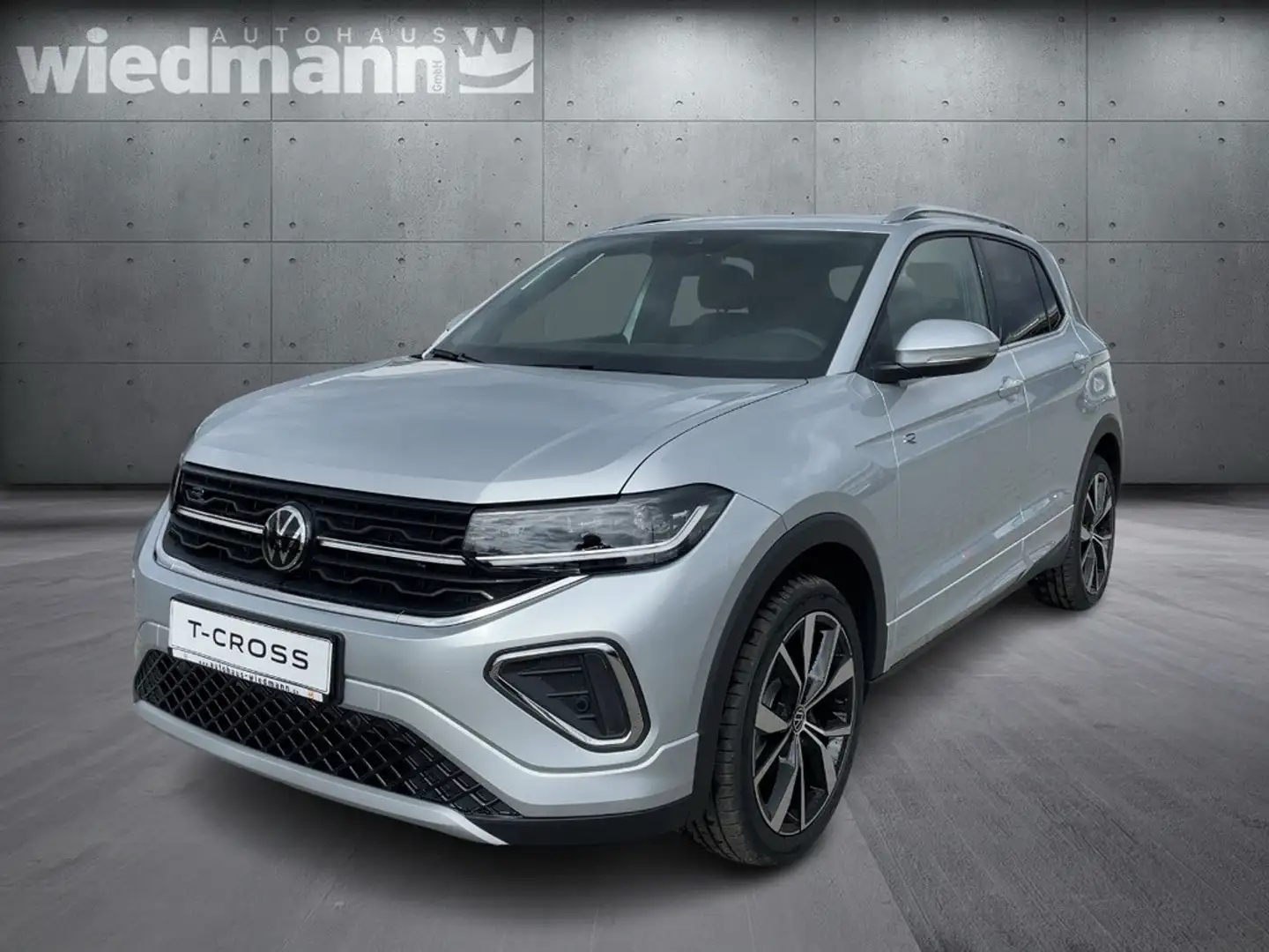 Volkswagen T-Cross R-Line 1.5 TSI DSG AHK+ACC+RearView+Nav Silber - 2
