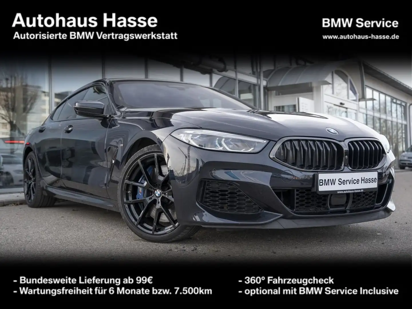 BMW M850 i xDrive Gran Coupé DAPr SITZLÜFT H/K LASER 360° Noir - 1
