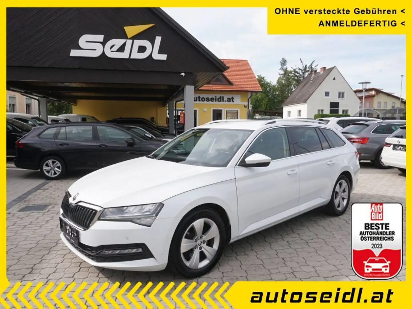 Skoda Superb Kombi 2,0 TDI Ambition DSG *2022er+VIRTUAL+LED* Weiß - 1