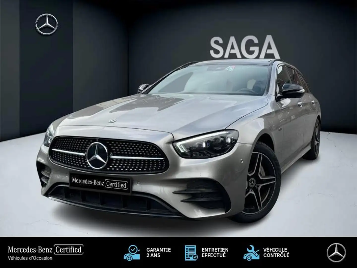 Mercedes-Benz E 300 300de Break AMG Line Argento - 1