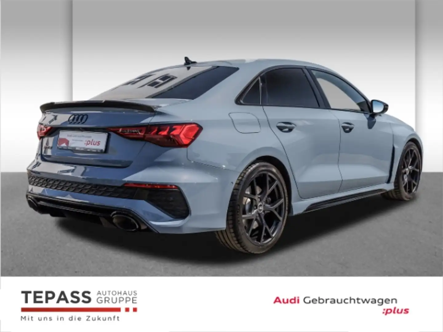 Audi RS3 Limousine 2.5 TFSI QUATTRO 280 KMH KAMERA LED SPOR Szary - 2