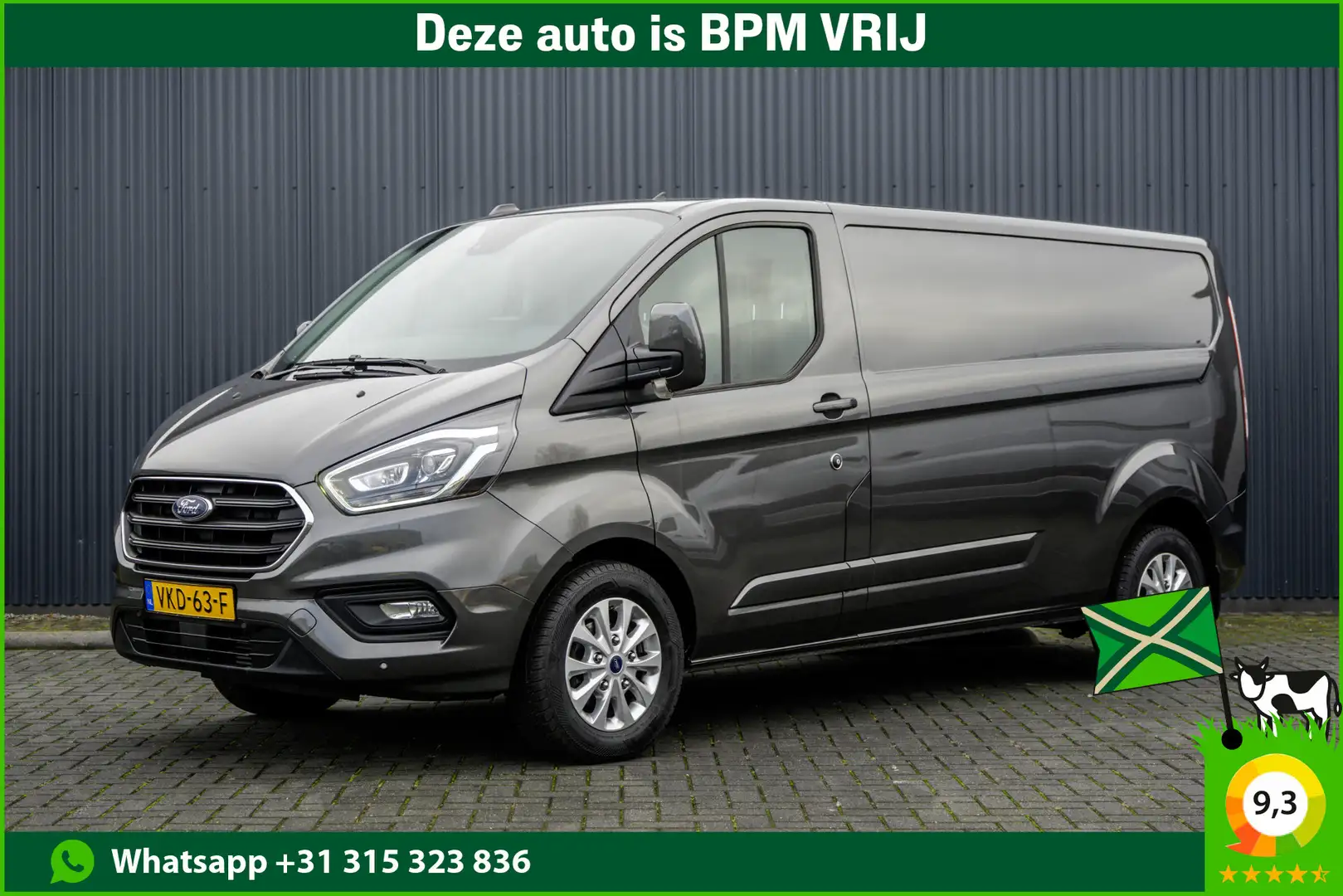 Ford Transit Custom 2.0 TDCI L2H1 Limited | 170PK | Cruise | Navi | Ai Grijs - 1