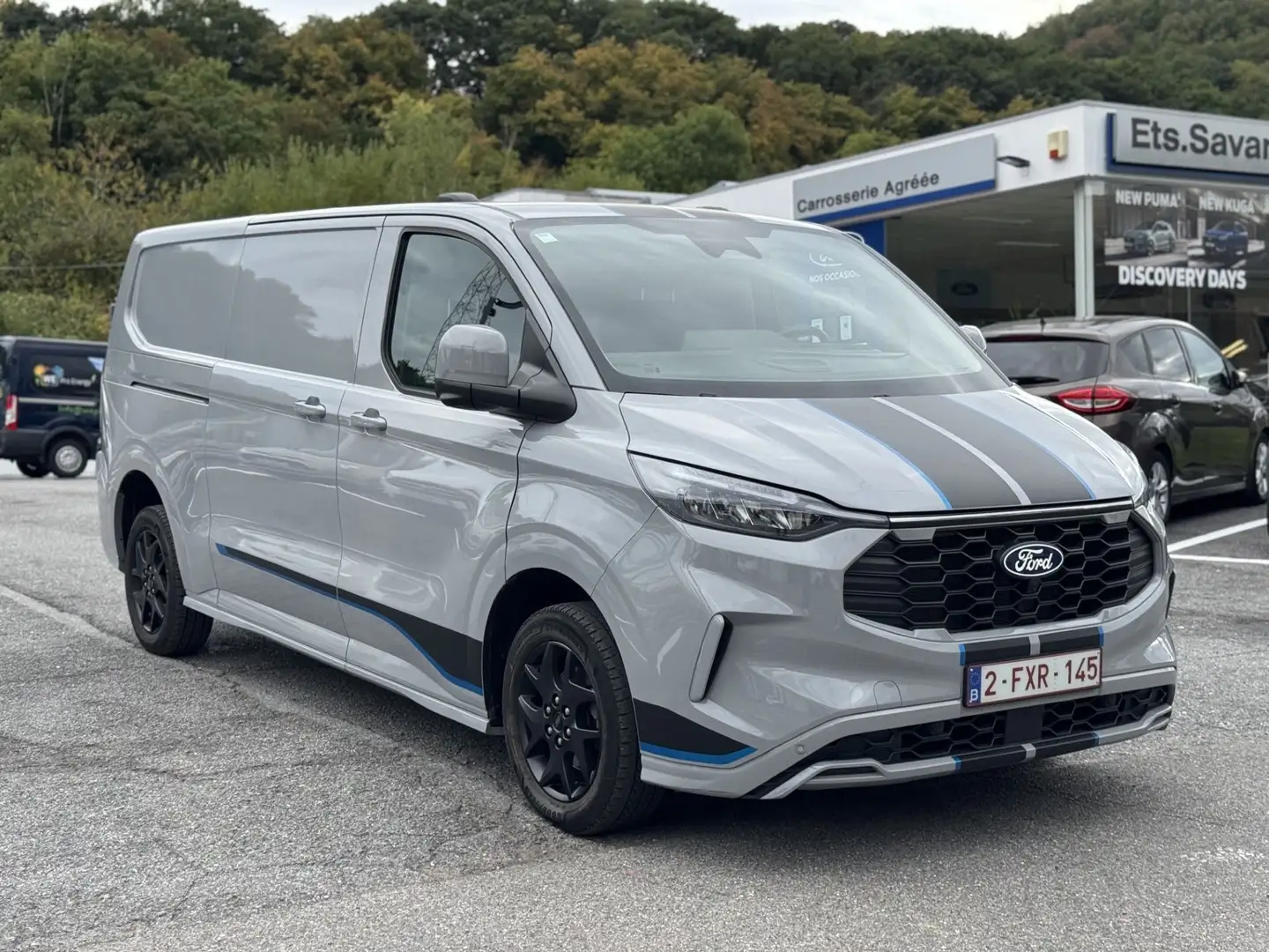 Ford Transit Custom 300L Sport AUTO Gris - 1