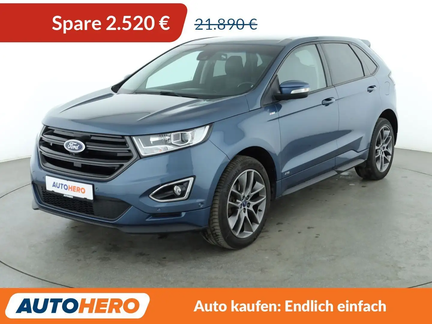 Ford Edge 2.0 TDCi Bi-Turbo ST-Line 4x4 Aut*TEMPO*CAM*PDC* Blau - 1