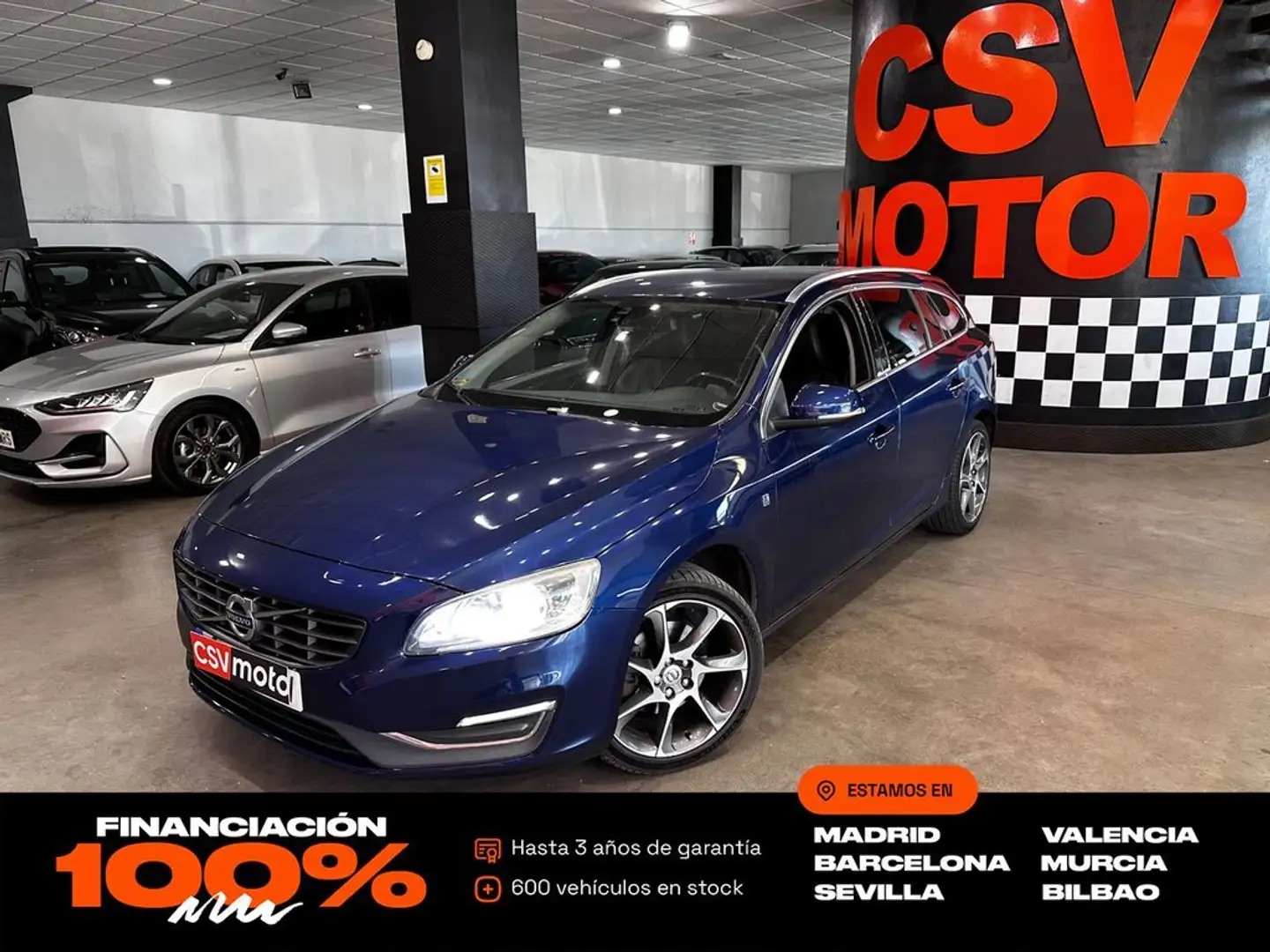 Volvo V60 2.0 D3 Momentum Azul - 1