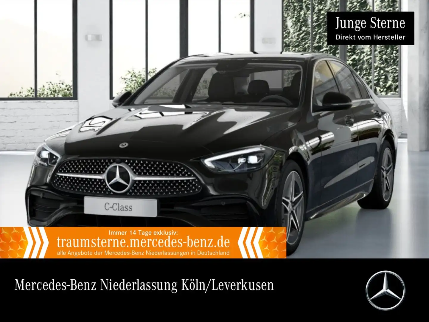 Mercedes-Benz C 180 AMG+LED+KAMERA+TOTW+KEYLESS+9G Schwarz - 1