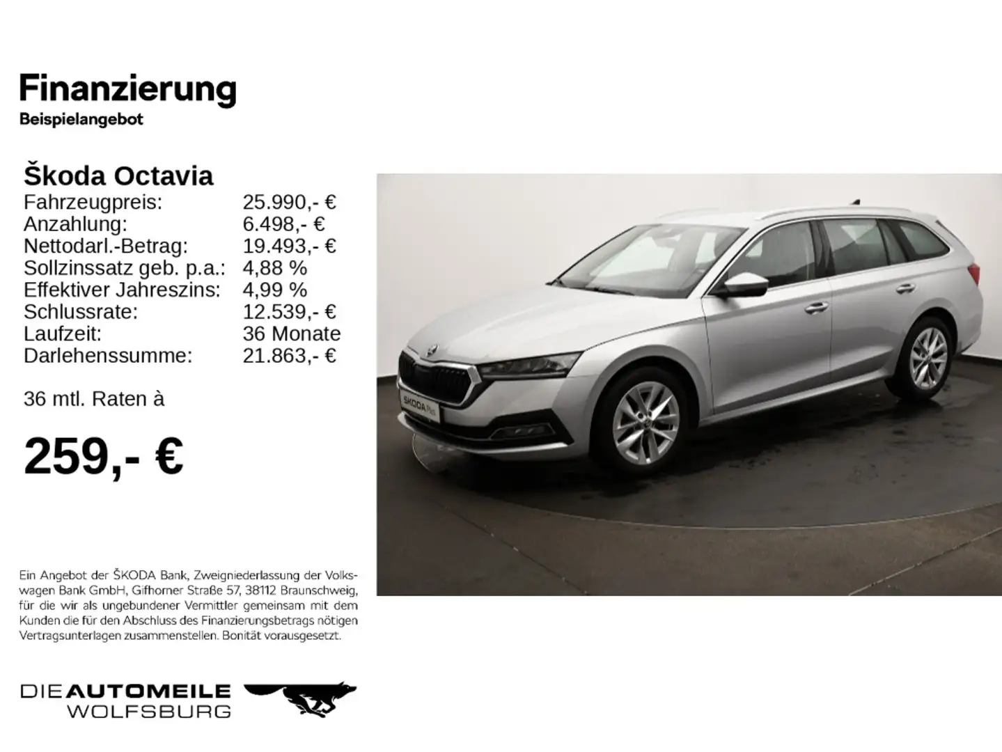 Skoda Octavia 4 IV Combi 1.5 TSI DSG Style LED/ACC/Nav Srebrny - 2