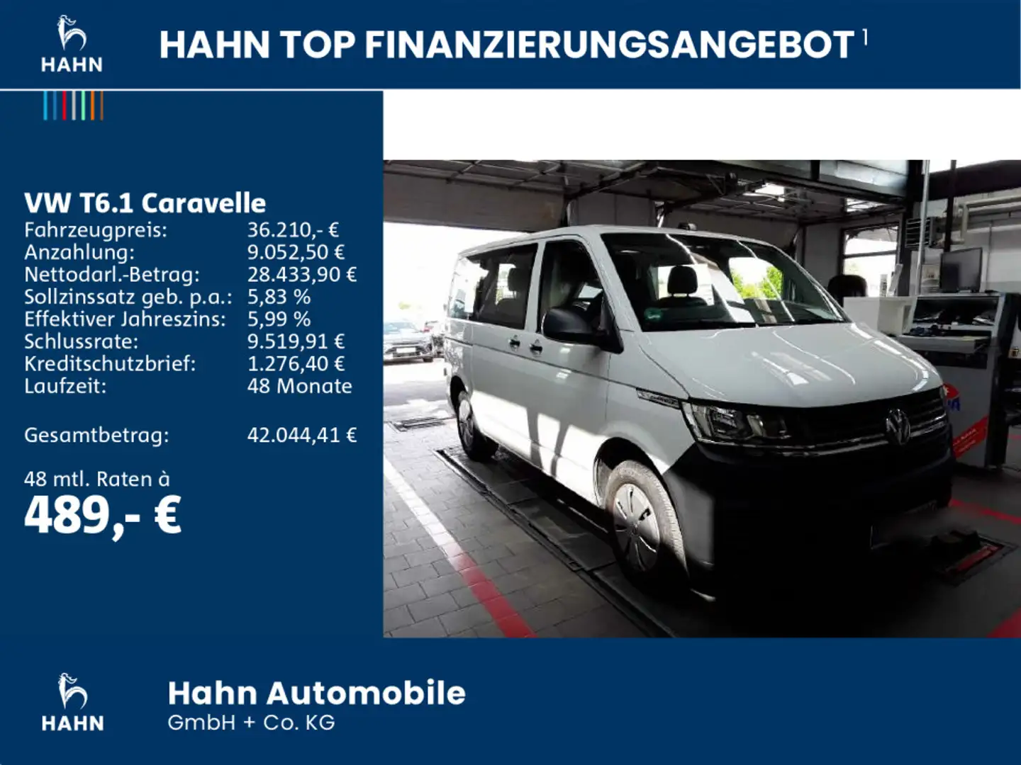 Volkswagen T6.1 Caravelle Trendline KR 2,0TDI 110kW DSG PDC Weiß - 2