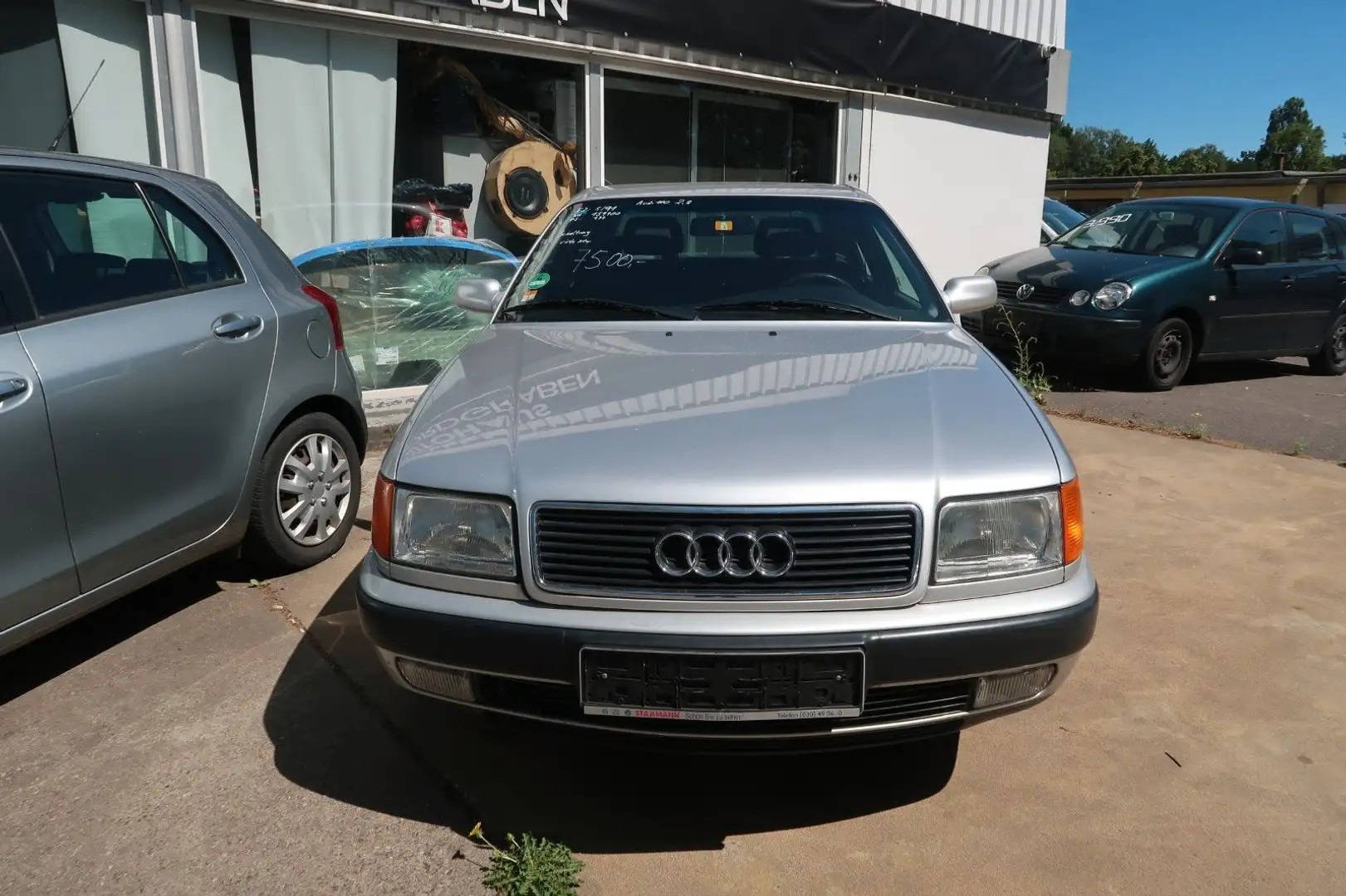 Audi 100 2,8 E 1. Hand Motor bei Audi vor 3000km Silber - 2