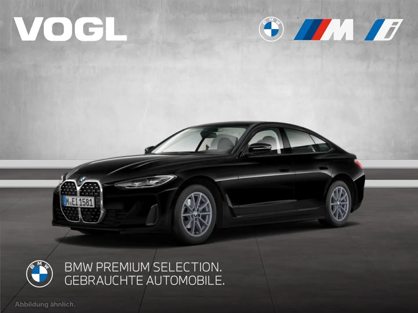 BMW 420 i Gran Coupé klimaautomatik SHZ Noir - 1