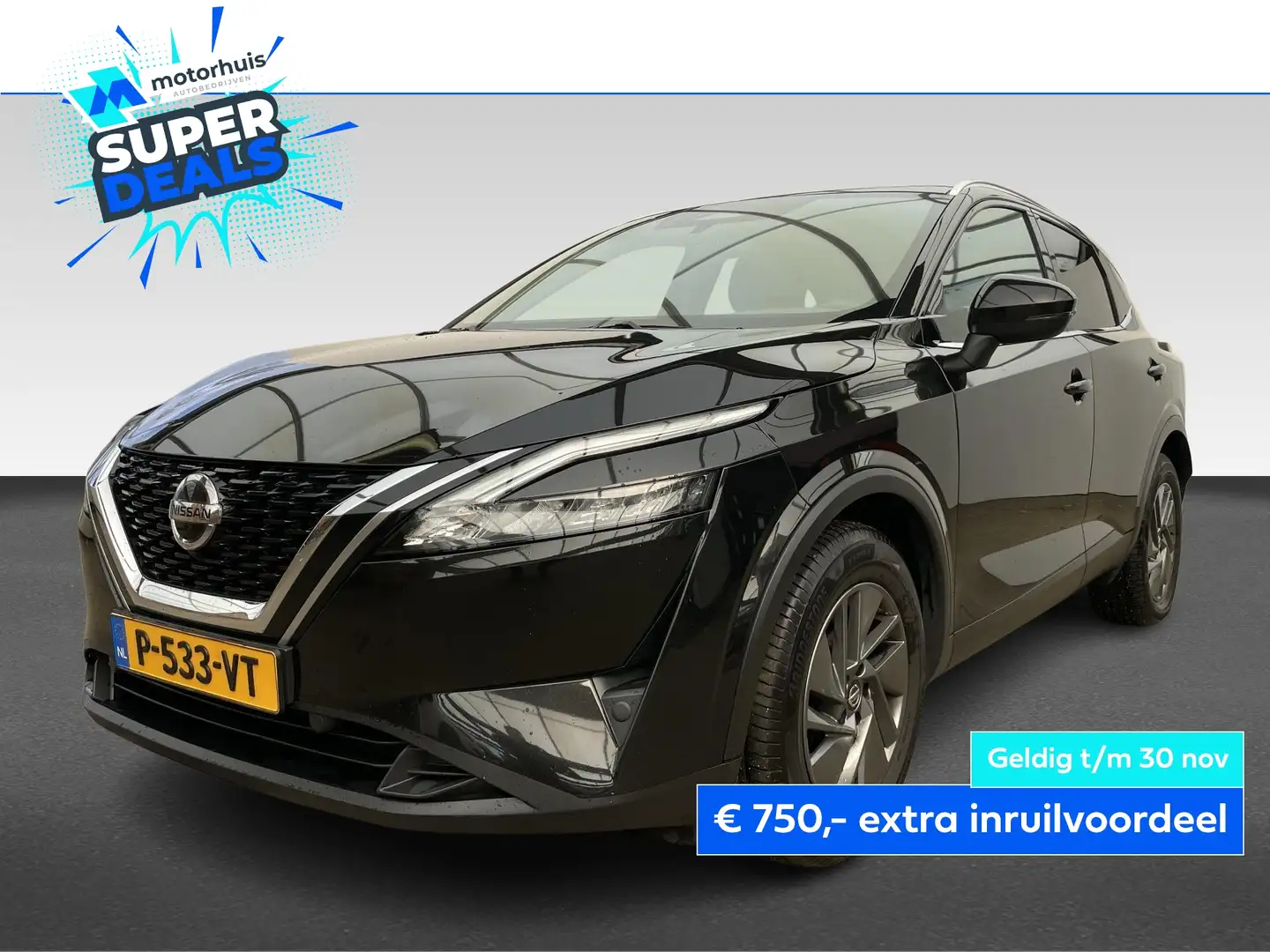 Nissan Qashqai 1.3 Mild-Hybrid 140pk Acenta Zwart - 1