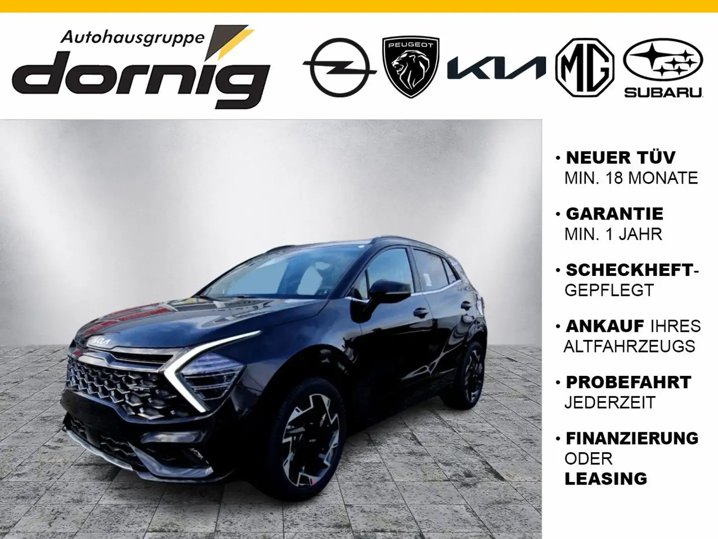 Kia Sportage 1.6 CRDI GT-Line AWD Schwarz - 1