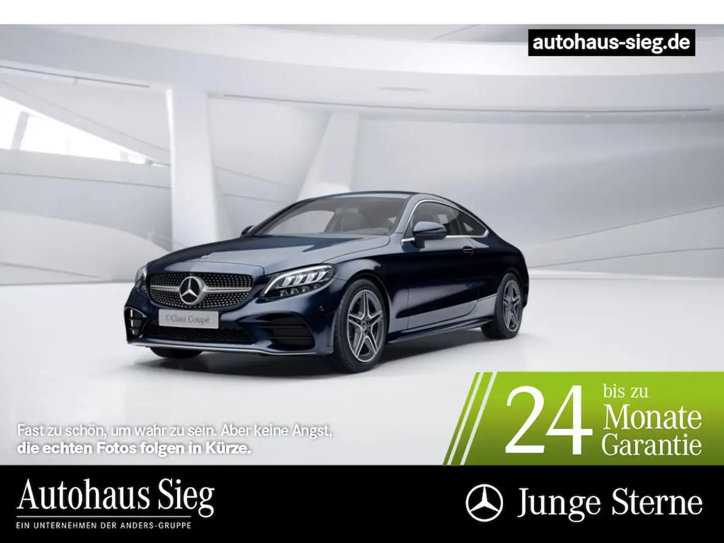 Mercedes-Benz C 220 d Coupé AMG+Navi+SHZ+LED+Kamera+Apple+PDC Blau - 1