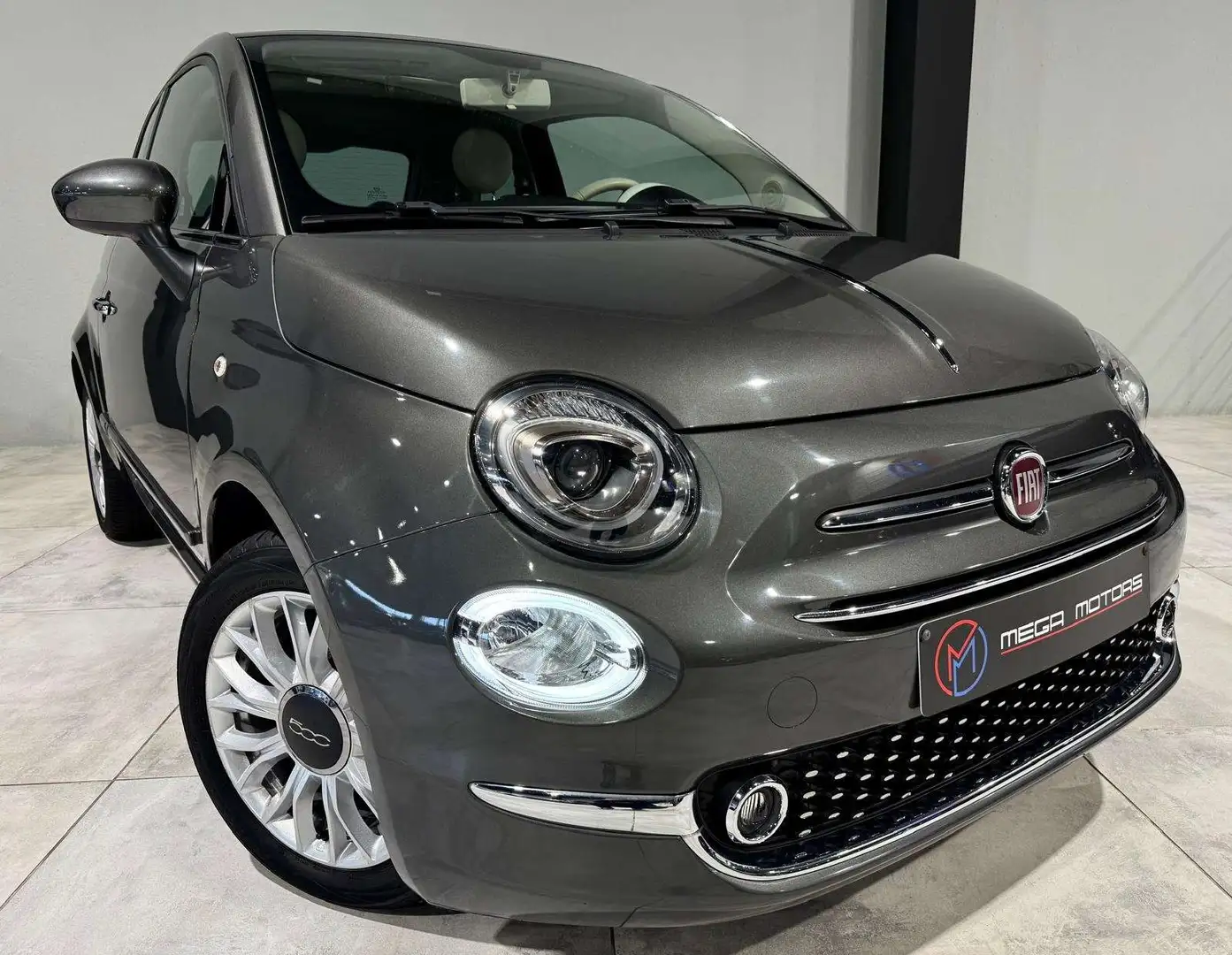 Fiat 500 1.2i 70CV TOiT PANO \63.000KM\ AiRCO NAVi CARPLAY Gris - 1