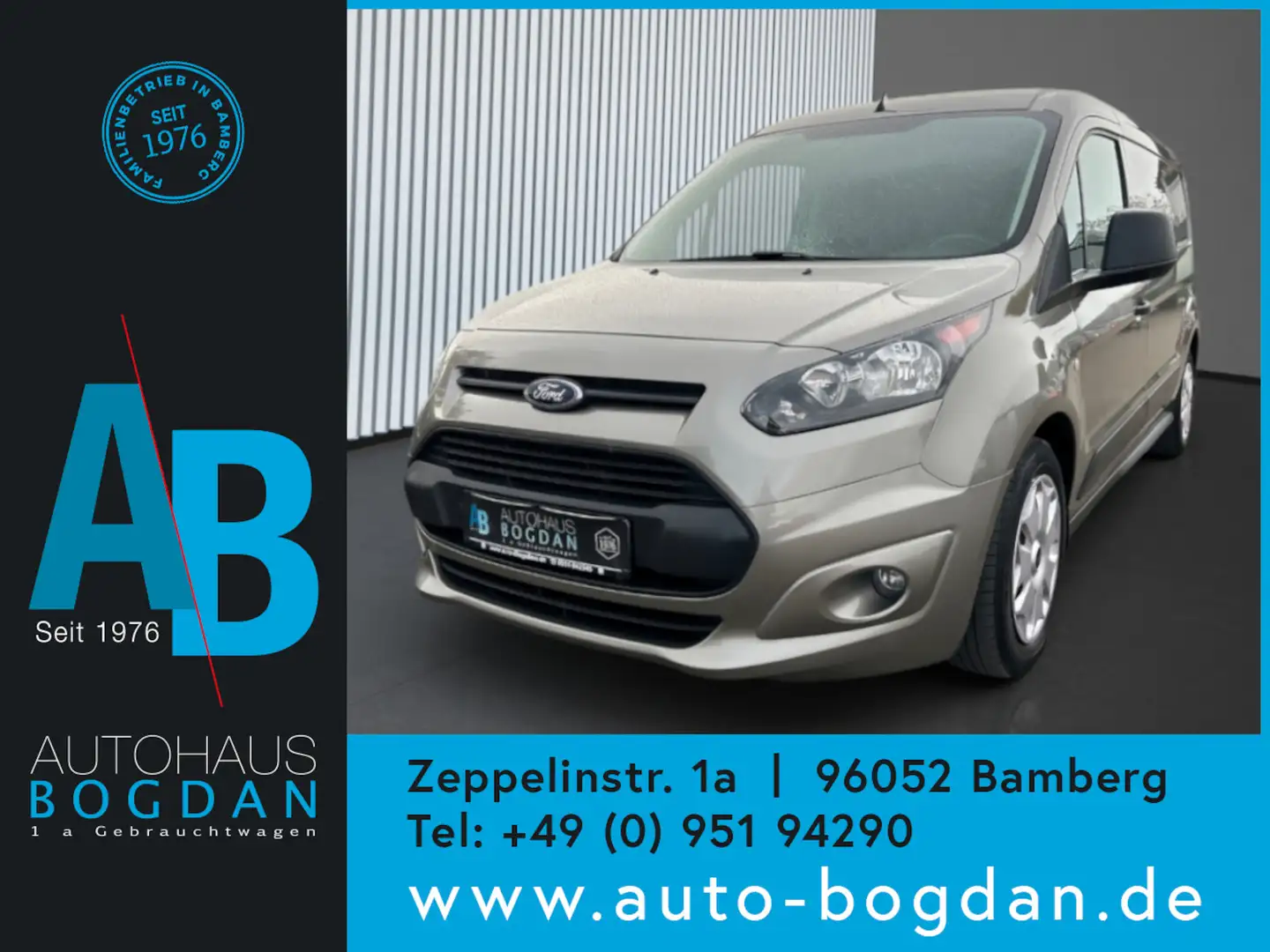 Ford Transit Connect Kasten lang Frontscheibe hzb*Tempomat*Klima Gris - 1