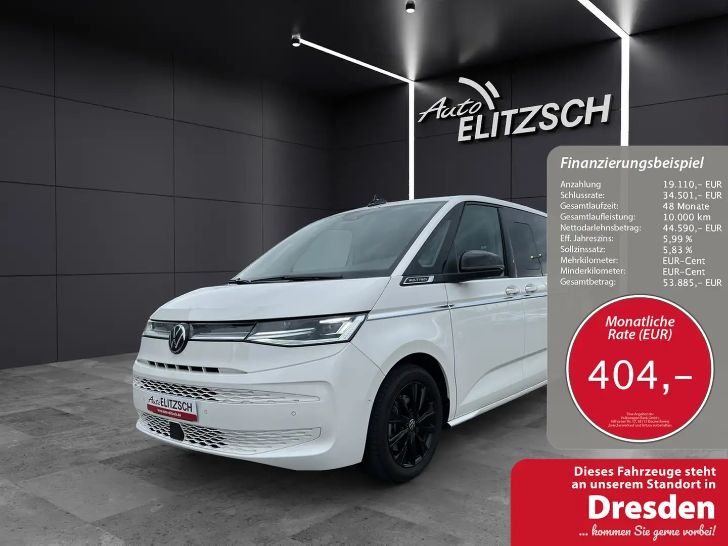 Volkswagen T7 Multivan Style DSG TSI IQ-LED AHK H&K Weiß - 1