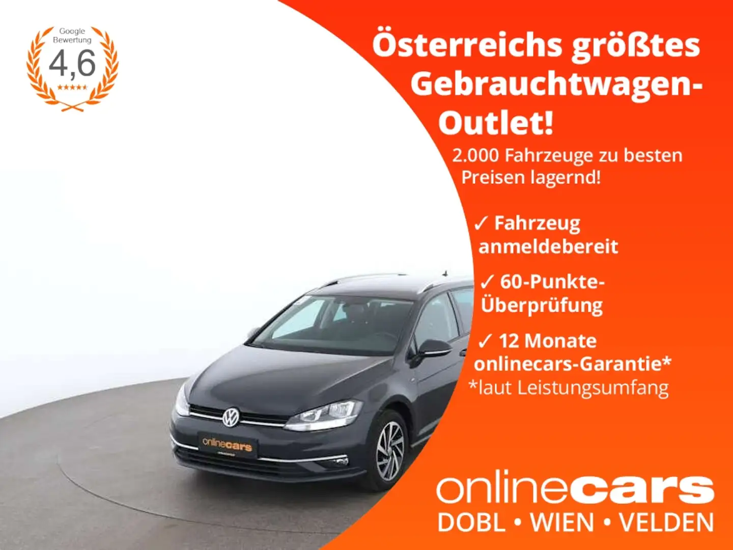 Volkswagen Golf Variant Golf VII Variant 1.6 TDI Join AHK RADAR NAVI PDC Szary - 1