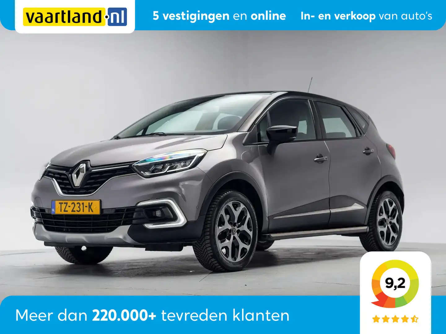 Renault Captur 0,9 TCe Intens [ Apple Carplay Cruise Navigatie Tr Grijs - 1