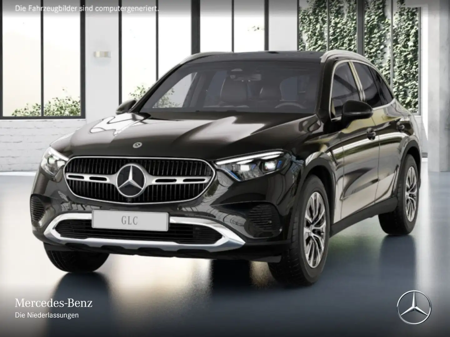 Mercedes-Benz GLC 220 d 4M AVANTG+PANO+AHK+KAMERA+TOTW+KEYLESS Schwarz - 2