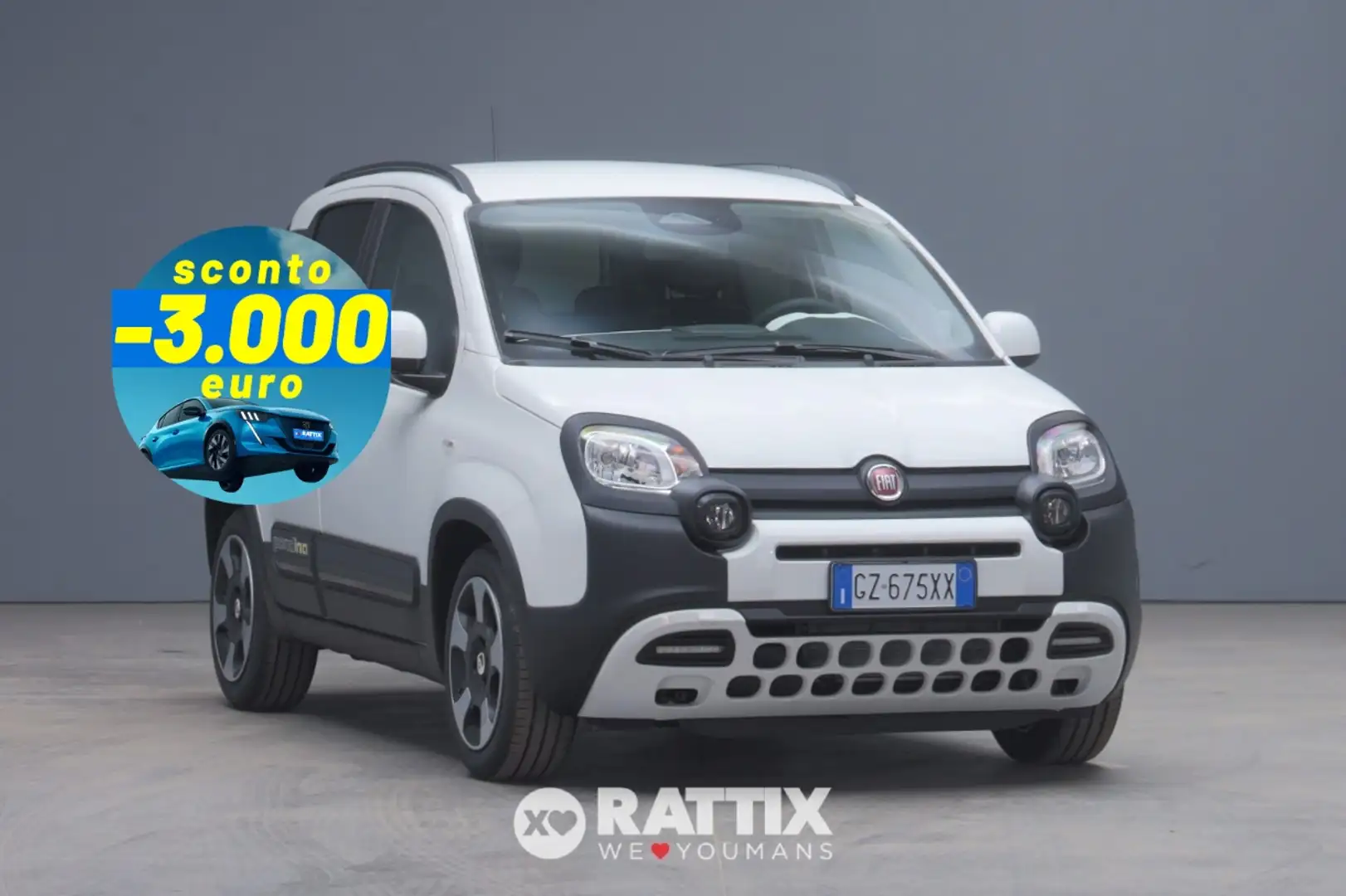 Fiat Panda Pandina 1.0 Firefly Hybrid 70CV Alb - 1