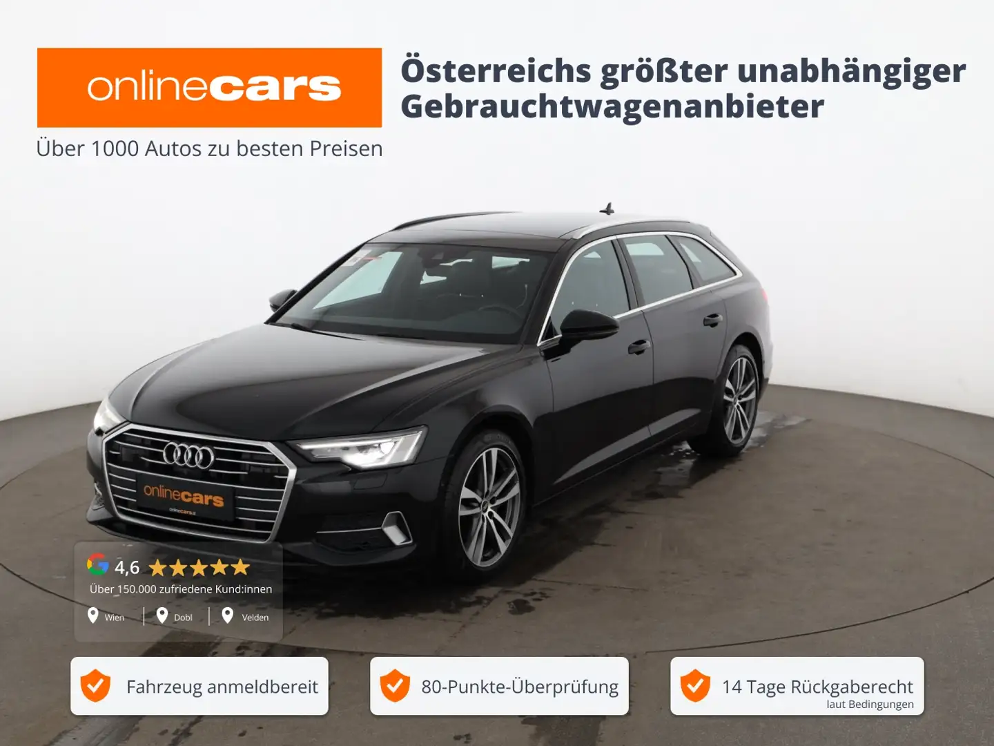 Audi A6 Avant 35 TDI sport Aut MATRIX SKY 360-CAM NAVI Schwarz - 1