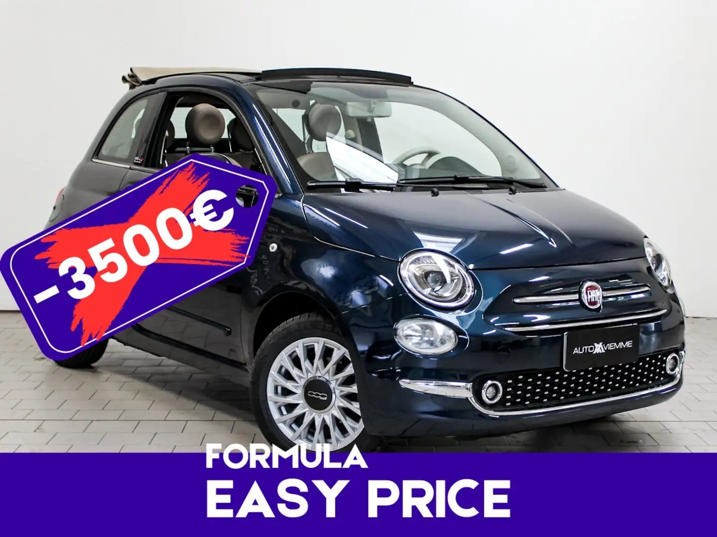 Fiat 500C 500C 1.2 Lounge 69cv dualogic Blu/Azzurro - 1