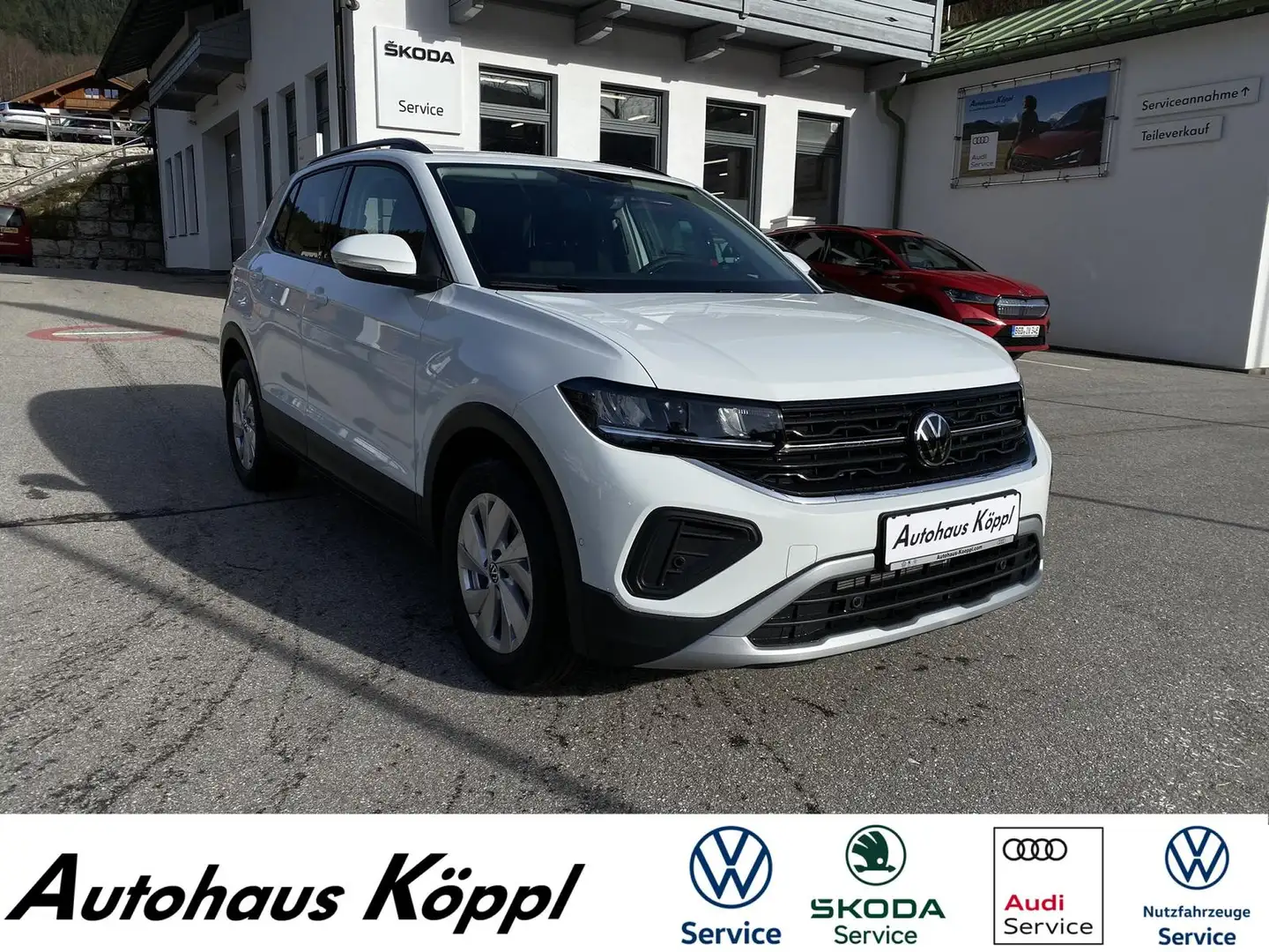 Volkswagen T-Cross 1.0 TSI DSG Life RFK LED 16" DAB ACC Weiß - 1